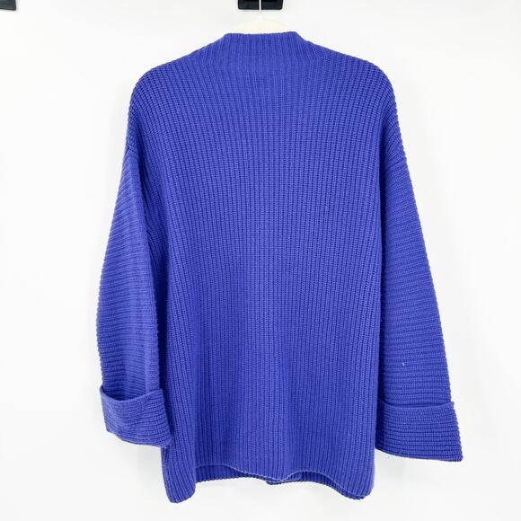 Athleta Womens Azalea Wrap Slit Merino Wool Cashmere Knit Mock Neck Sweater S - Picture 8 of 8